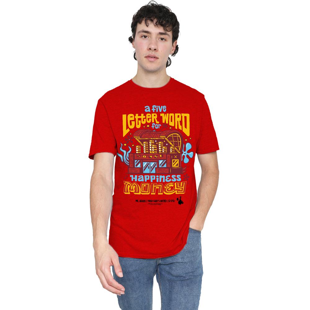 Red - Lifestyle - SpongeBob SquarePants Unisex Adult Money Mr Krabs T-Shirt