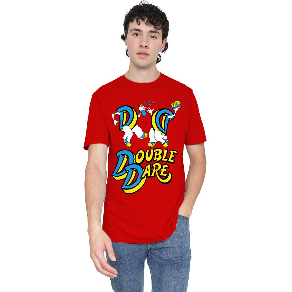 Red - Lifestyle - Double Dare Unisex Adult Vintage Logo T-Shirt