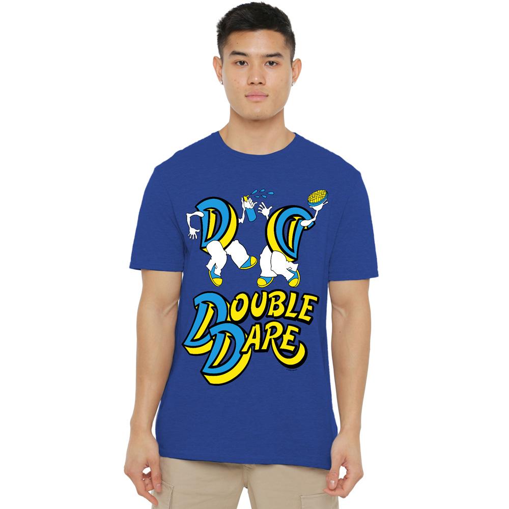 Royal Blue - Lifestyle - Double Dare Unisex Adult Vintage Logo T-Shirt