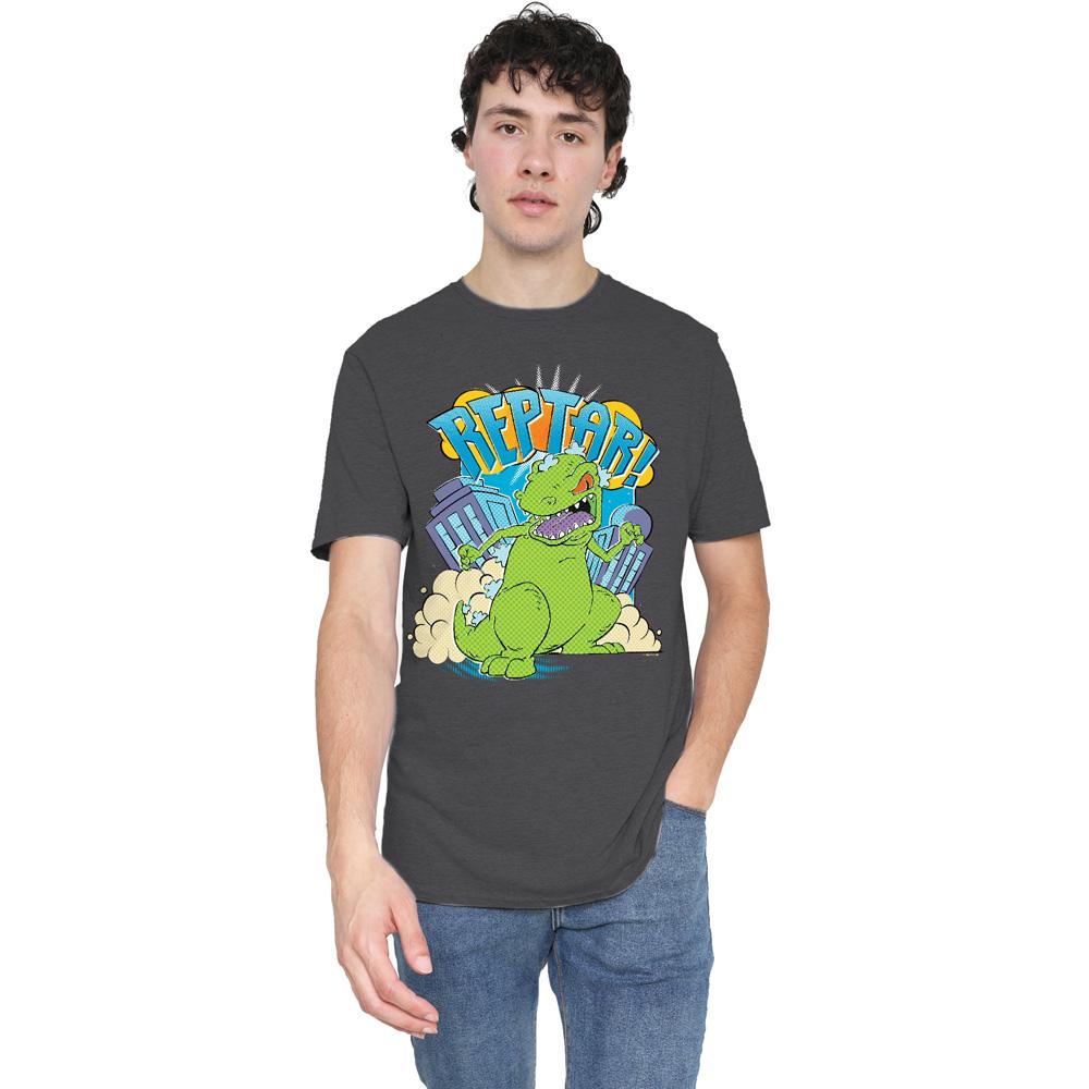 Charcoal - Lifestyle - Rugrats Unisex Adult Stomp Reptar T-Shirt