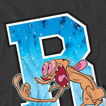 Charcoal - Pack Shot - Ren & Stimpy Unisex Adult R Is For Ren T-Shirt