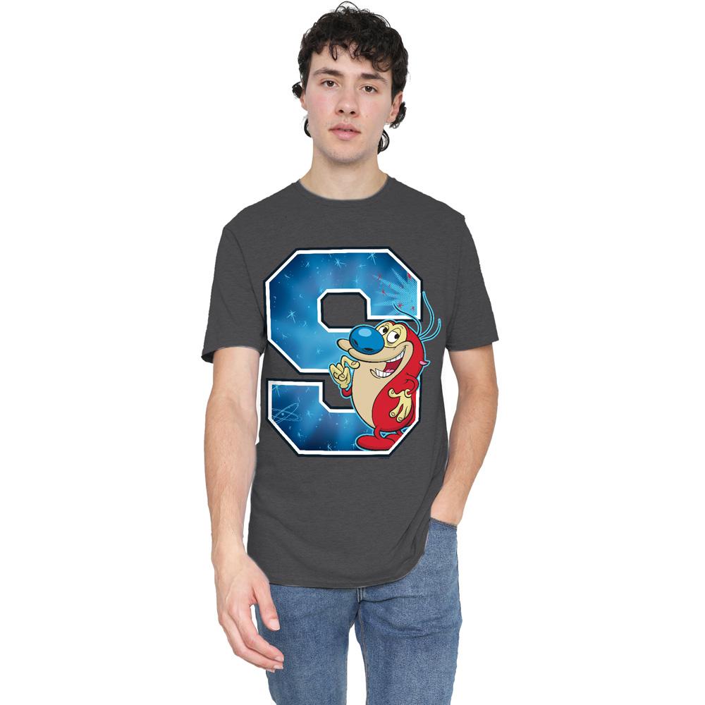 Charcoal - Lifestyle - Ren & Stimpy Unisex Adult S Is For Stimpy T-Shirt
