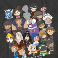 Charcoal - Pack Shot - Avatar: The Last Airbender Unisex Adult Chibi Group T-Shirt