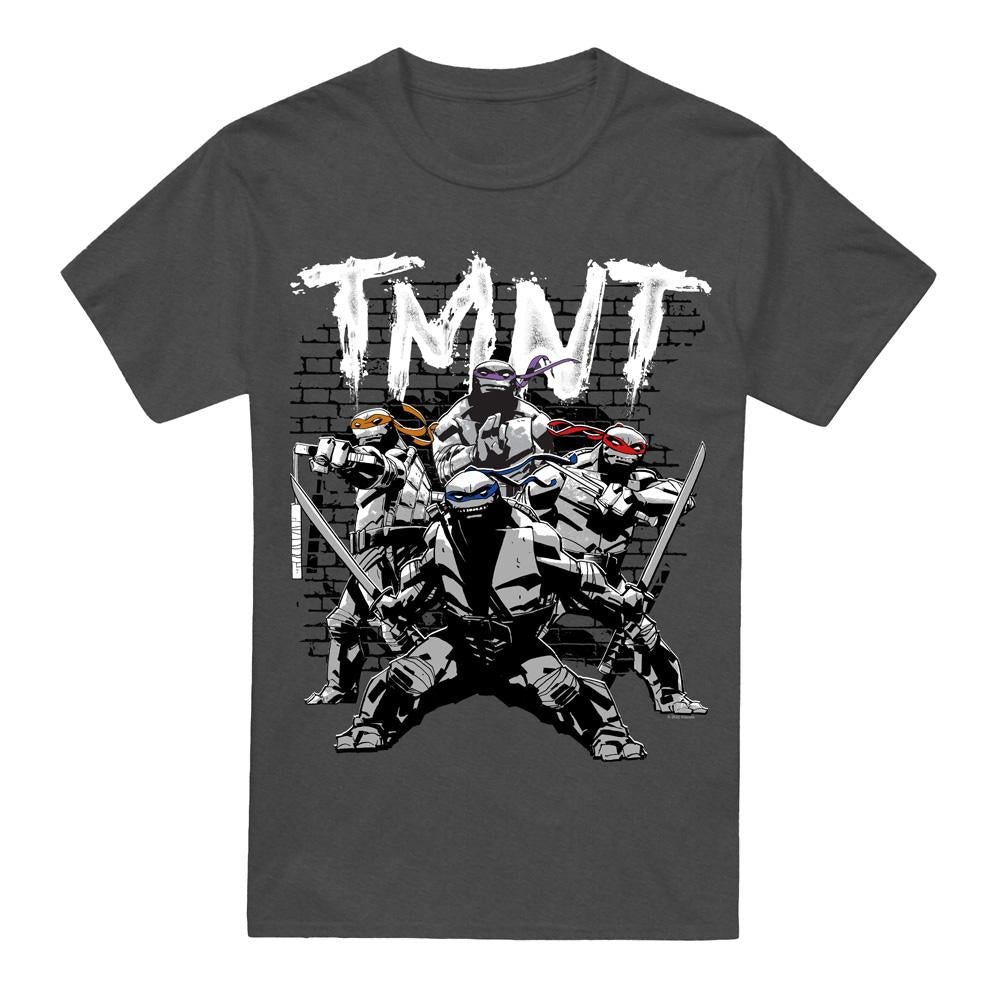 Charcoal - Front - Teenage Mutant Ninja Turtles Unisex Adult TMNT Team T-Shirt