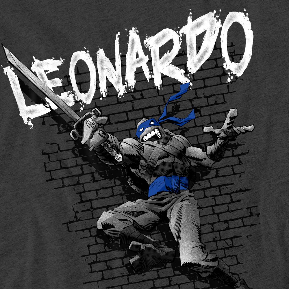 Charcoal - Pack Shot - Teenage Mutant Ninja Turtles Unisex Adult Leonardo T-Shirt