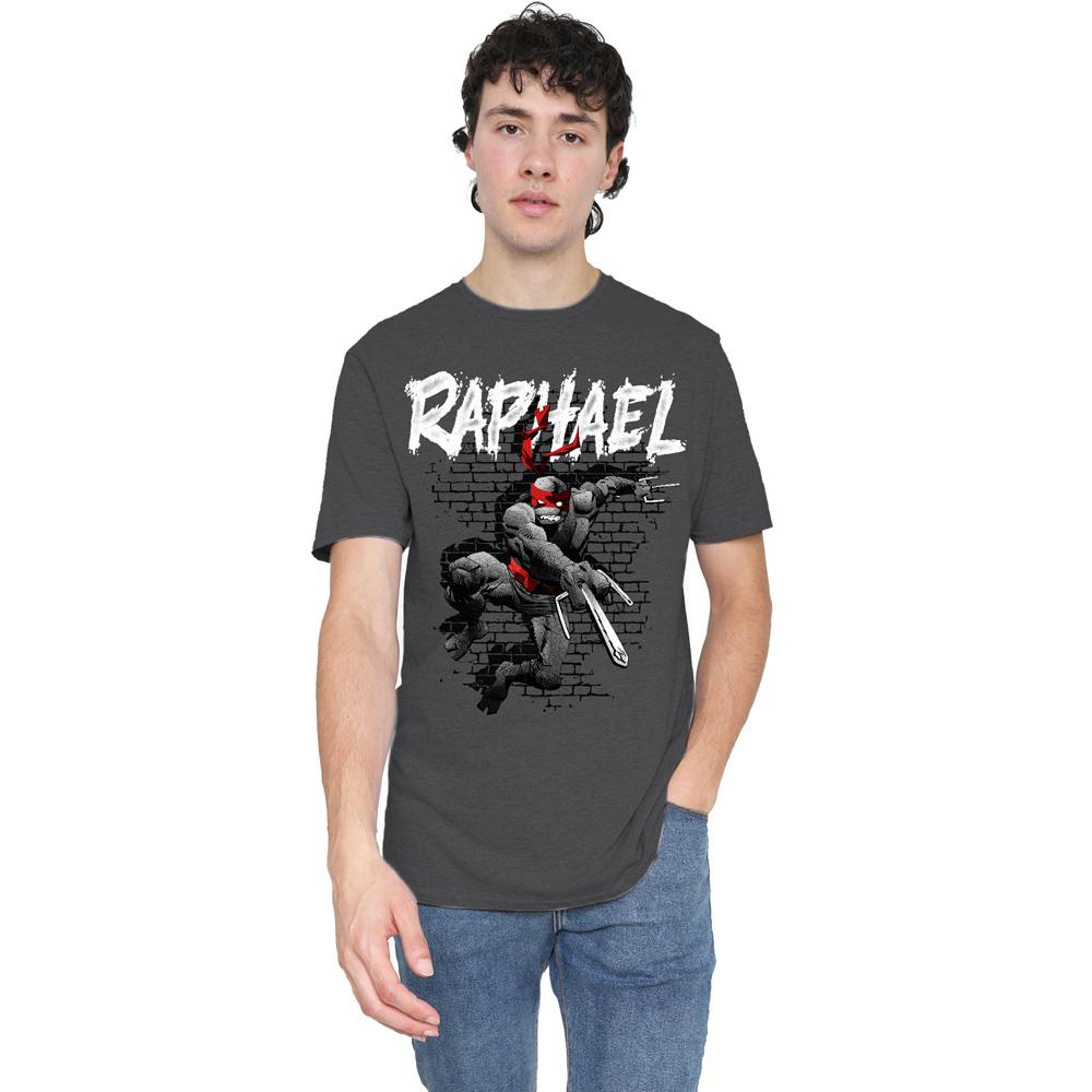 Charcoal - Side - Teenage Mutant Ninja Turtles Unisex Adult Raphael T-Shirt