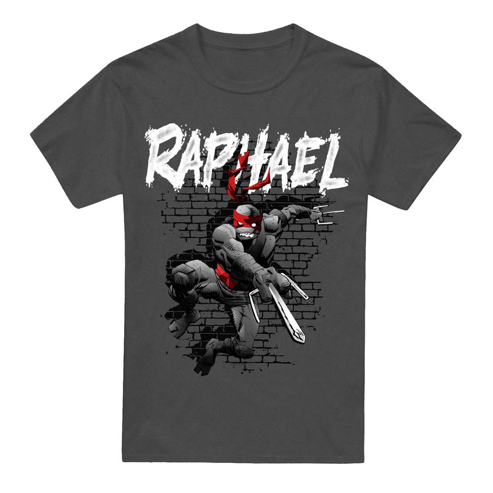 Charcoal - Front - Teenage Mutant Ninja Turtles Unisex Adult Raphael T-Shirt