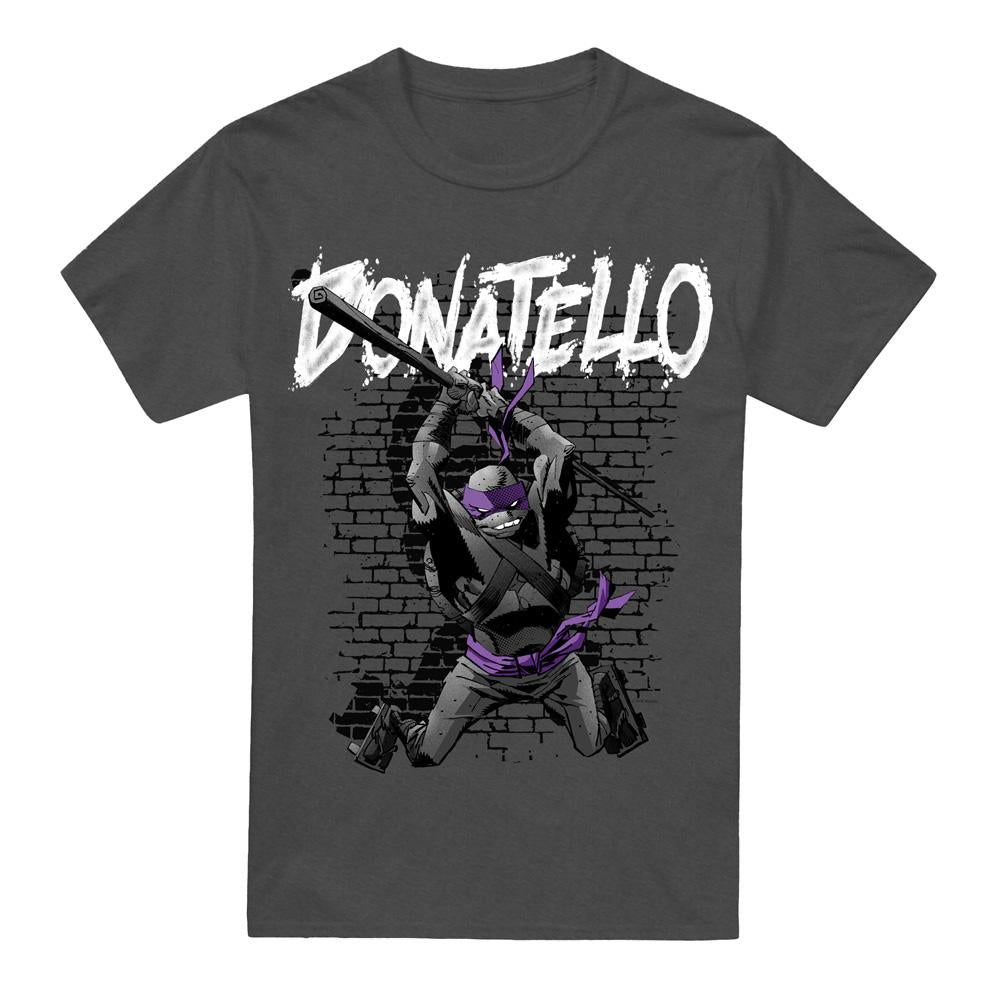Charcoal - Front - Teenage Mutant Ninja Turtles Unisex Adult Donatello T-Shirt