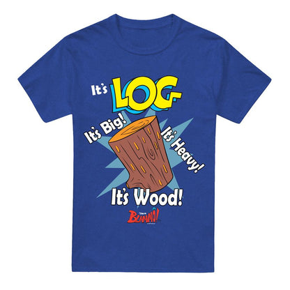 Royal Blue - Front - Ren & Stimpy Unisex Adult It´s Log T-Shirt