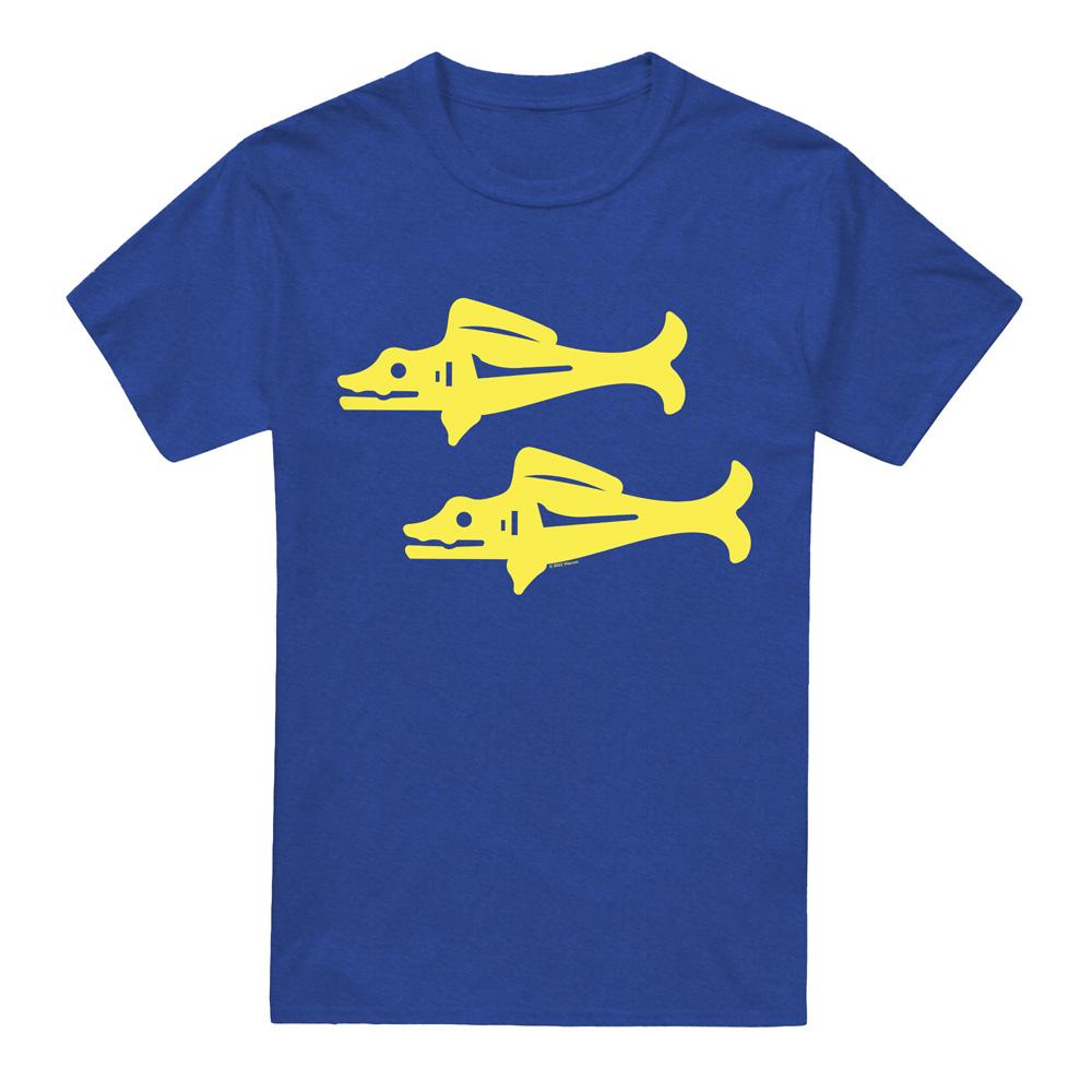 Royal Blue - Front - Legends of the Hidden Temple Unisex Adult Blue Barracudas T-Shirt