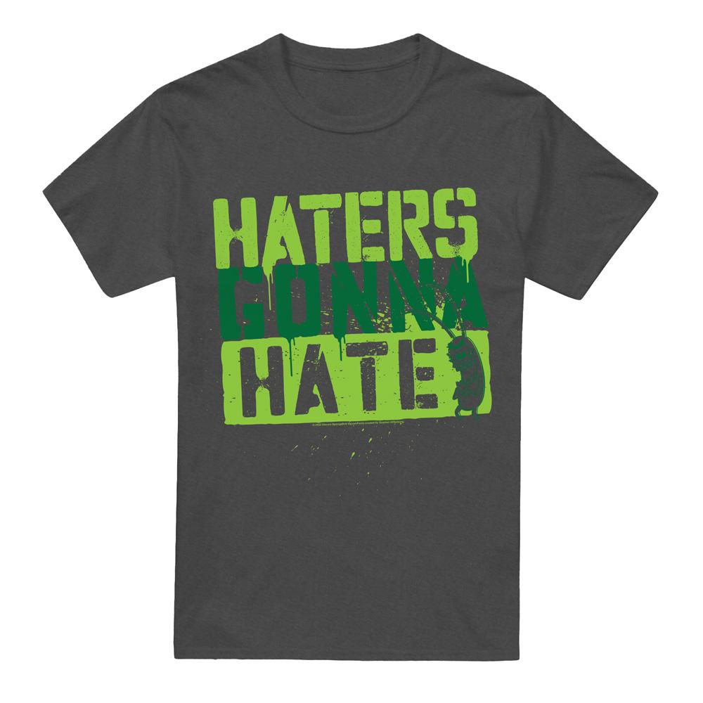 Charcoal - Front - SpongeBob SquarePants Unisex Adult Haters Gonna Hate T-Shirt