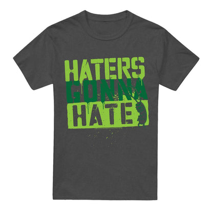 Charcoal - Front - SpongeBob SquarePants Unisex Adult Haters Gonna Hate T-Shirt