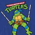 Royal Blue - Pack Shot - Teenage Mutant Ninja Turtles Unisex Adult Leonardo Retro T-Shirt