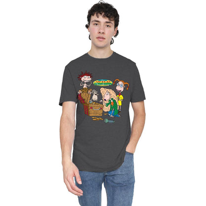Charcoal - Lifestyle - The Wild Thornberrys Unisex Adult Treasure Hunt T-Shirt