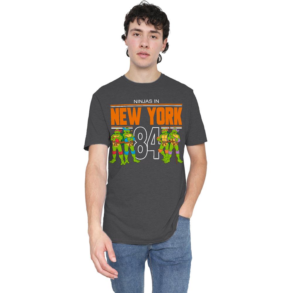 Charcoal - Lifestyle - Teenage Mutant Ninja Turtles Unisex Adult TMNT NYC T-Shirt