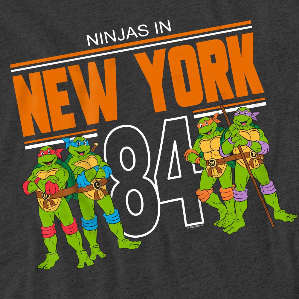 Charcoal - Pack Shot - Teenage Mutant Ninja Turtles Unisex Adult TMNT NYC T-Shirt