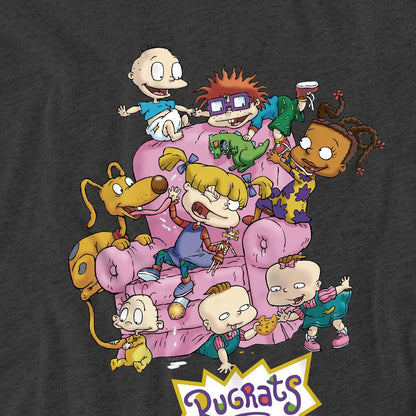 Charcoal - Pack Shot - Rugrats Unisex Adult Chair T-Shirt