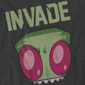 Charcoal - Pack Shot - Invader Zim Unisex Adult Invade T-Shirt