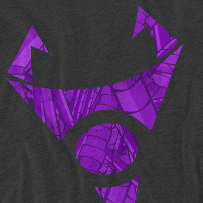 Charcoal - Pack Shot - Invader Zim Unisex Adult Irken Tubed Logo T-Shirt