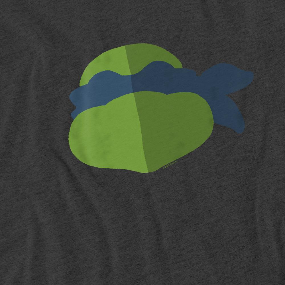 Charcoal - Pack Shot - Teenage Mutant Ninja Turtles Unisex Adult Leonardo Face T-Shirt
