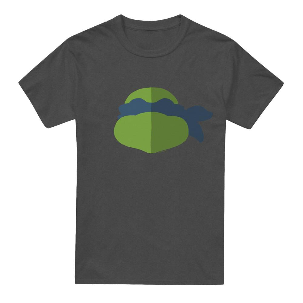 Charcoal - Front - Teenage Mutant Ninja Turtles Unisex Adult Leonardo Face T-Shirt