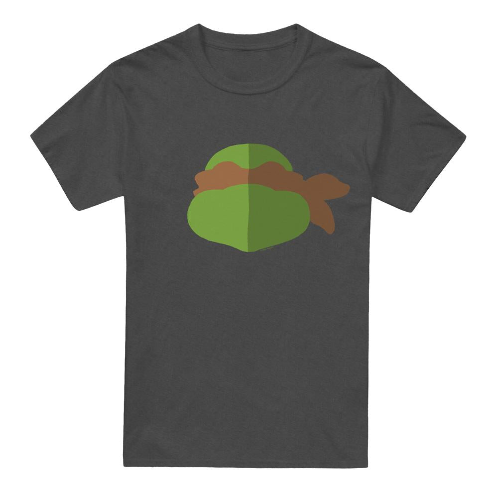 Charcoal - Front - Teenage Mutant Ninja Turtles Unisex Adult Michelangelo Face T-Shirt