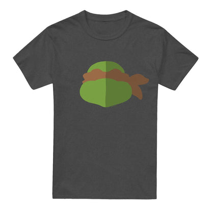 Charcoal - Front - Teenage Mutant Ninja Turtles Unisex Adult Michelangelo Face T-Shirt