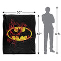 Multicoloured - Pack Shot - Batman Graffiti The Joker Blanket