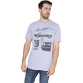 Sports Grey - Side - Ford Mens Mustang 1965 T-Shirt