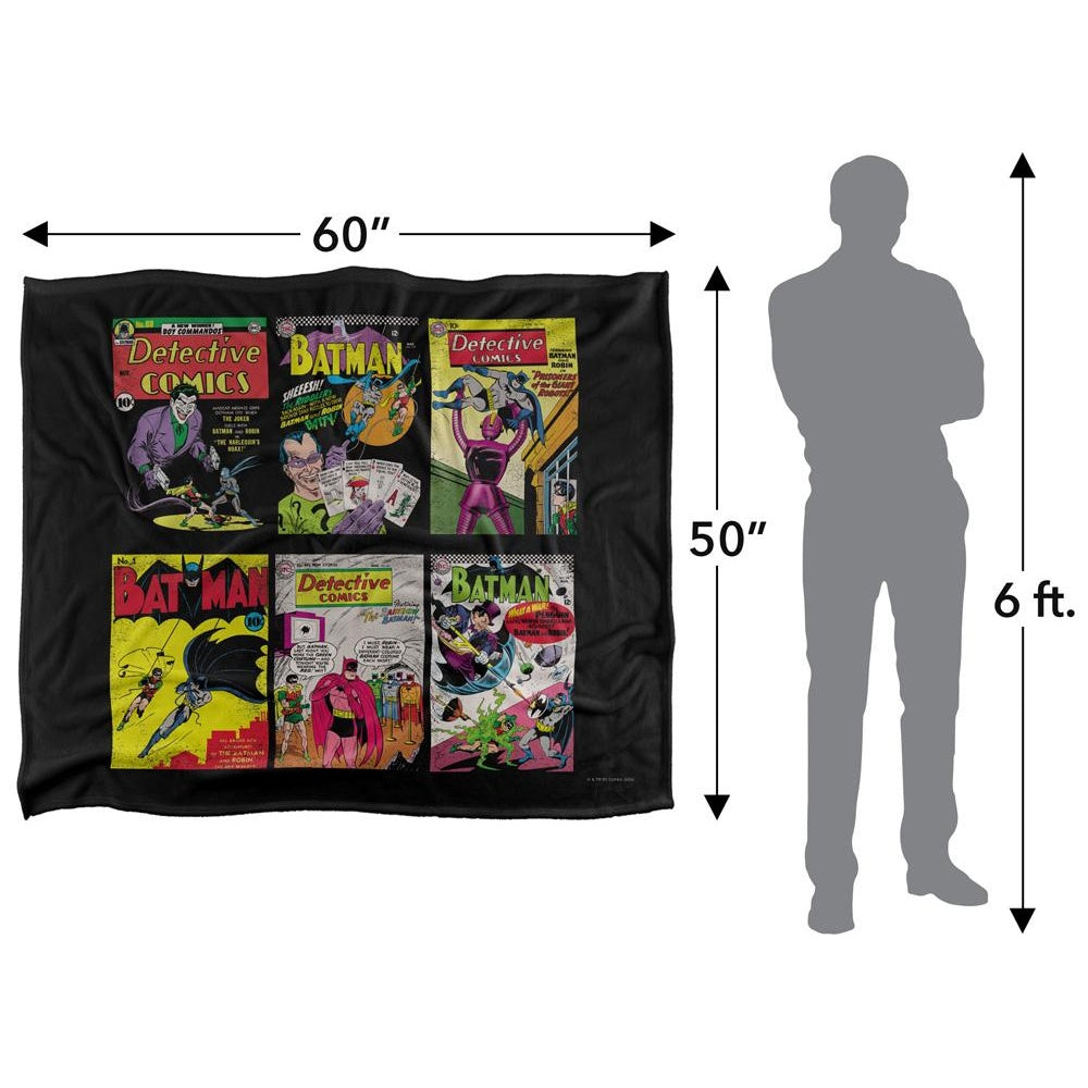 Multicoloured - Pack Shot - Batman Detective Comics Assorted Designs Blanket