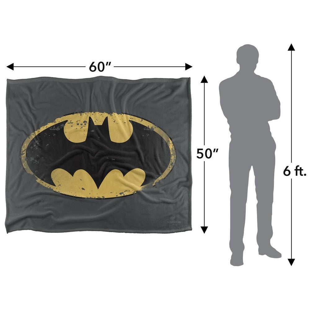 Multicoloured - Pack Shot - Batman Logo Blanket