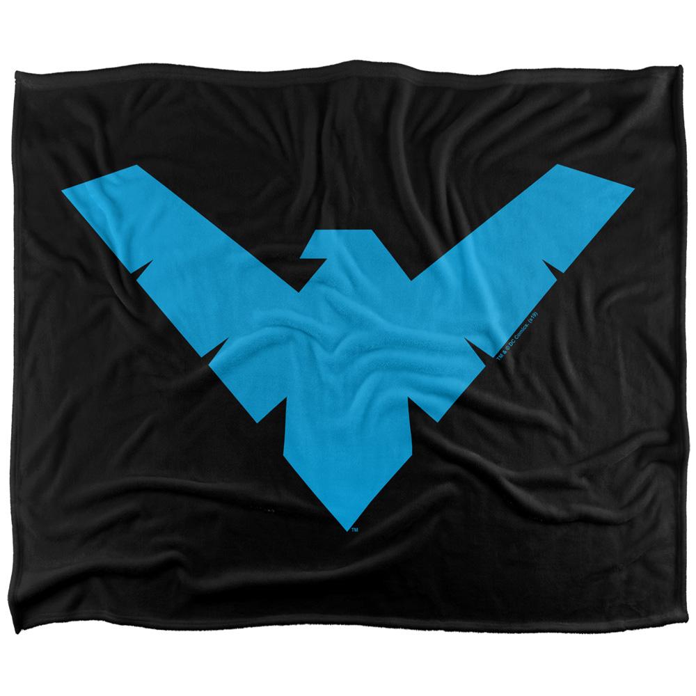 Multicoloured - Back - Batman Logo Nightwing Blanket