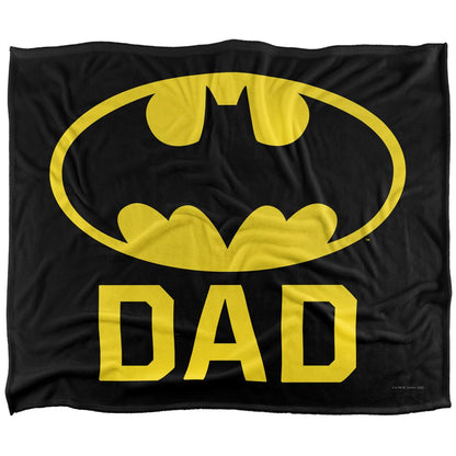 Multicoloured - Back - Batman Dad Logo Blanket