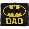 Multicoloured - Back - Batman Dad Logo Blanket