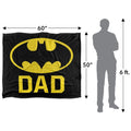 Multicoloured - Pack Shot - Batman Dad Logo Blanket