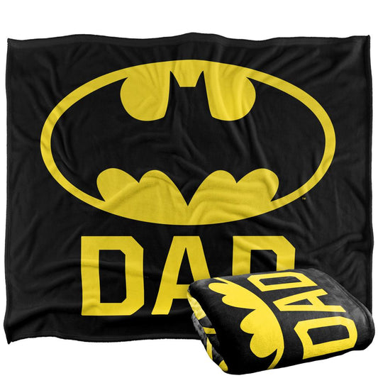 Multicoloured - Front - Batman Dad Logo Blanket