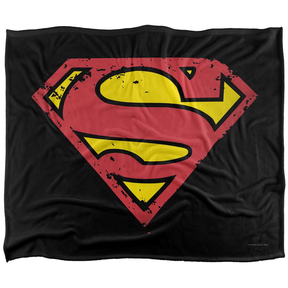 Multicoloured - Back - Superman Logo Blanket
