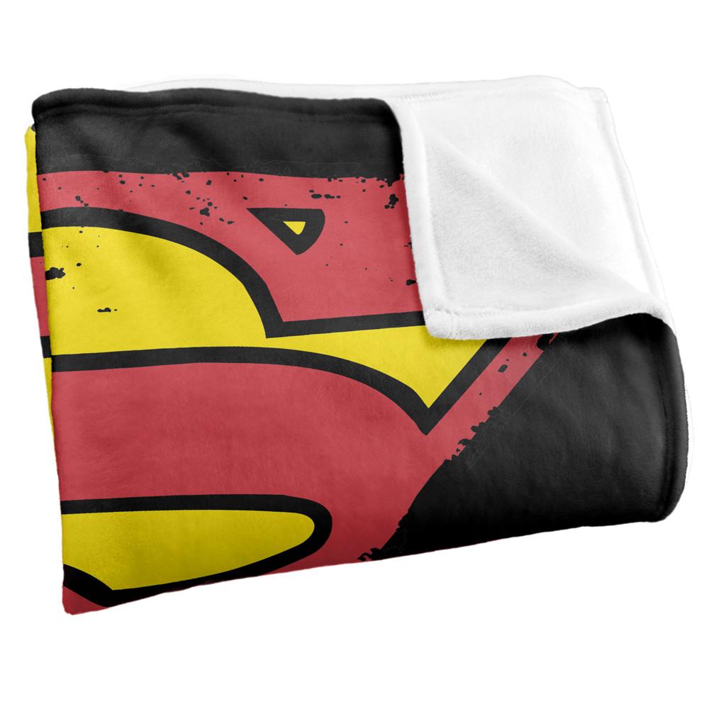 Multicoloured - Side - Superman Logo Blanket