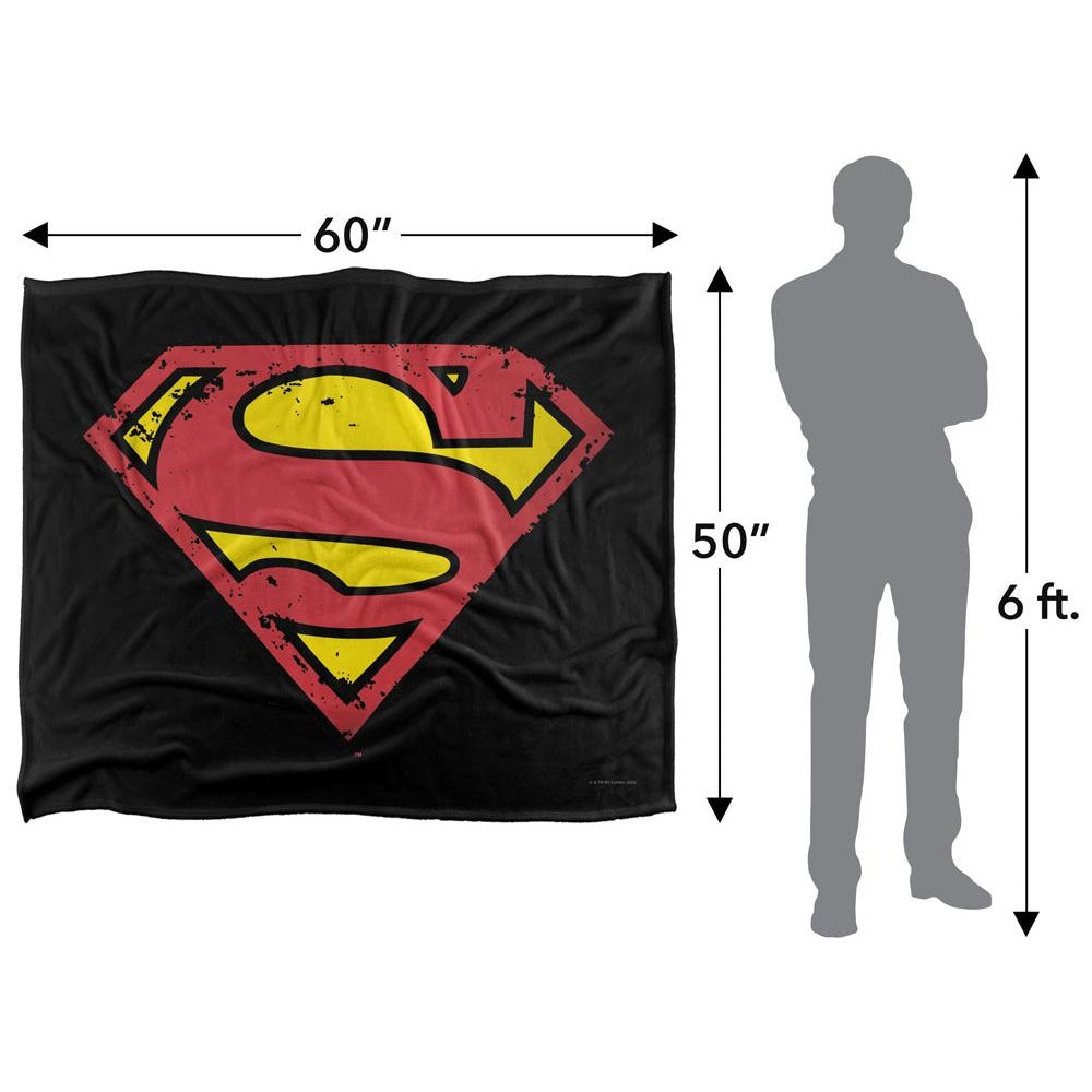 Multicoloured - Pack Shot - Superman Logo Blanket