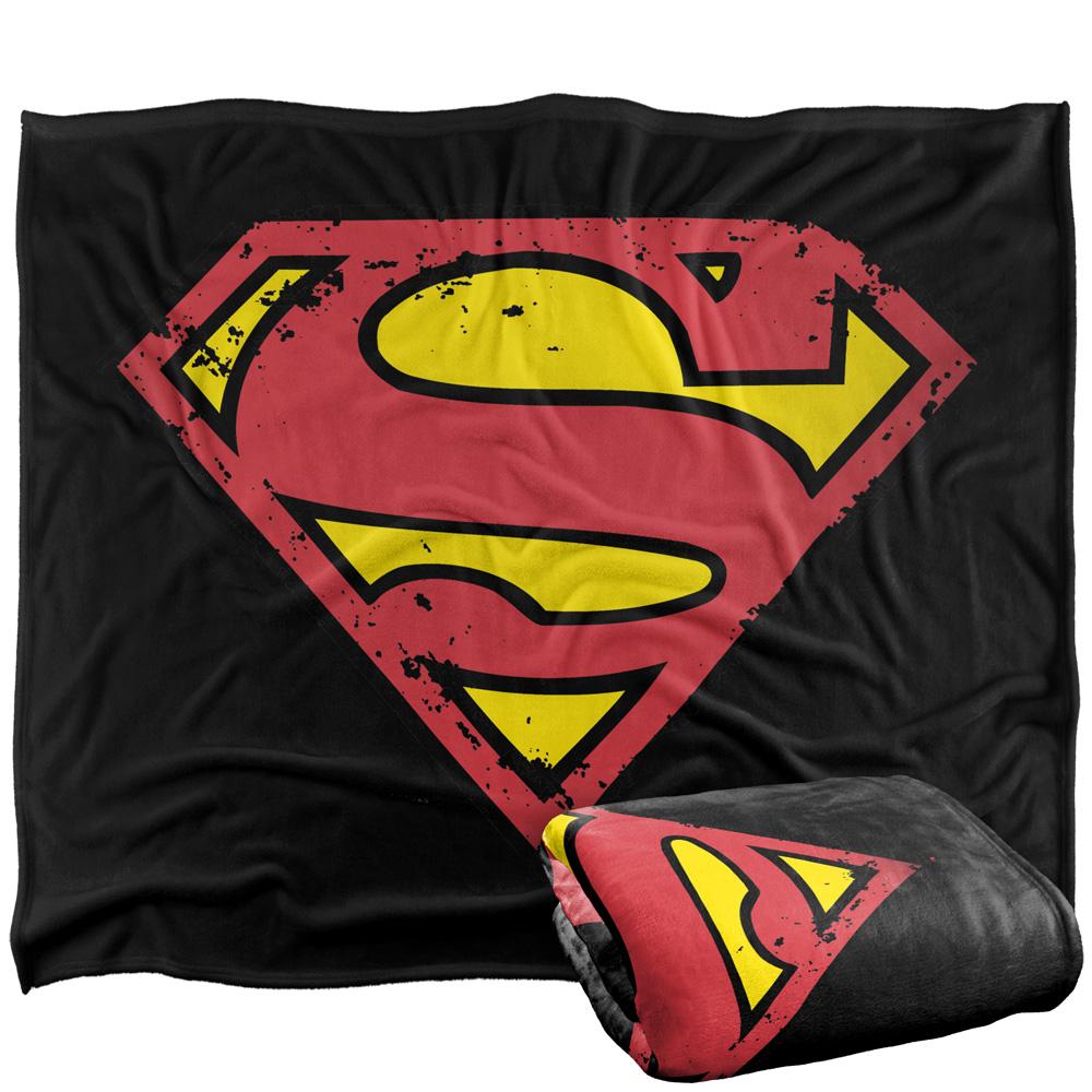Multicoloured - Front - Superman Logo Blanket