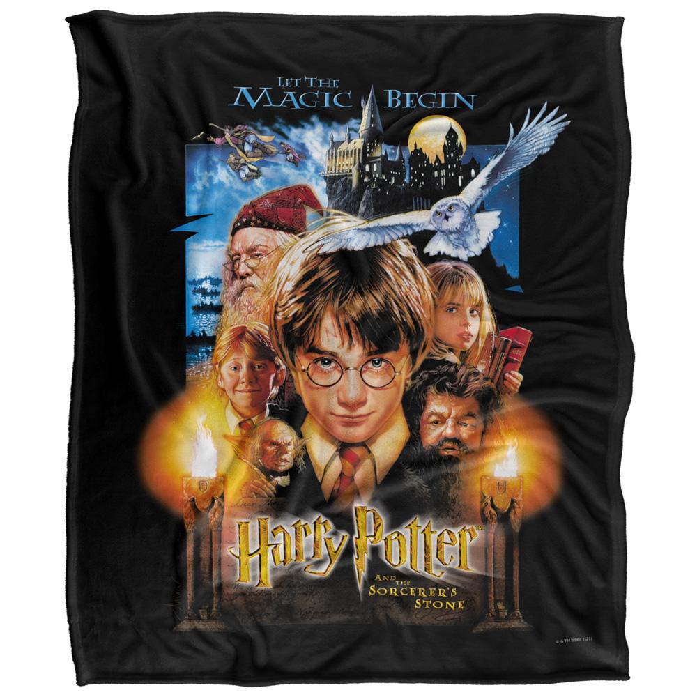 Multicoloured - Back - Harry Potter And The Philosopher´s Stone Movie Poster Blanket