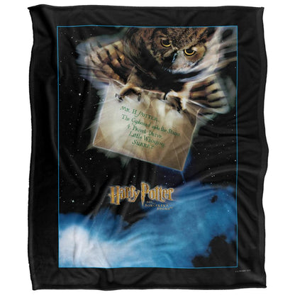 Multicoloured - Back - Harry Potter Owl Letter Blanket