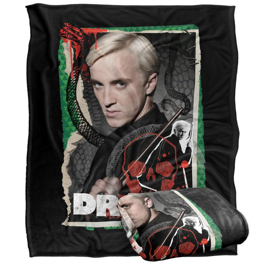 Multicoloured - Front - Harry Potter Pose Draco Malfoy Blanket