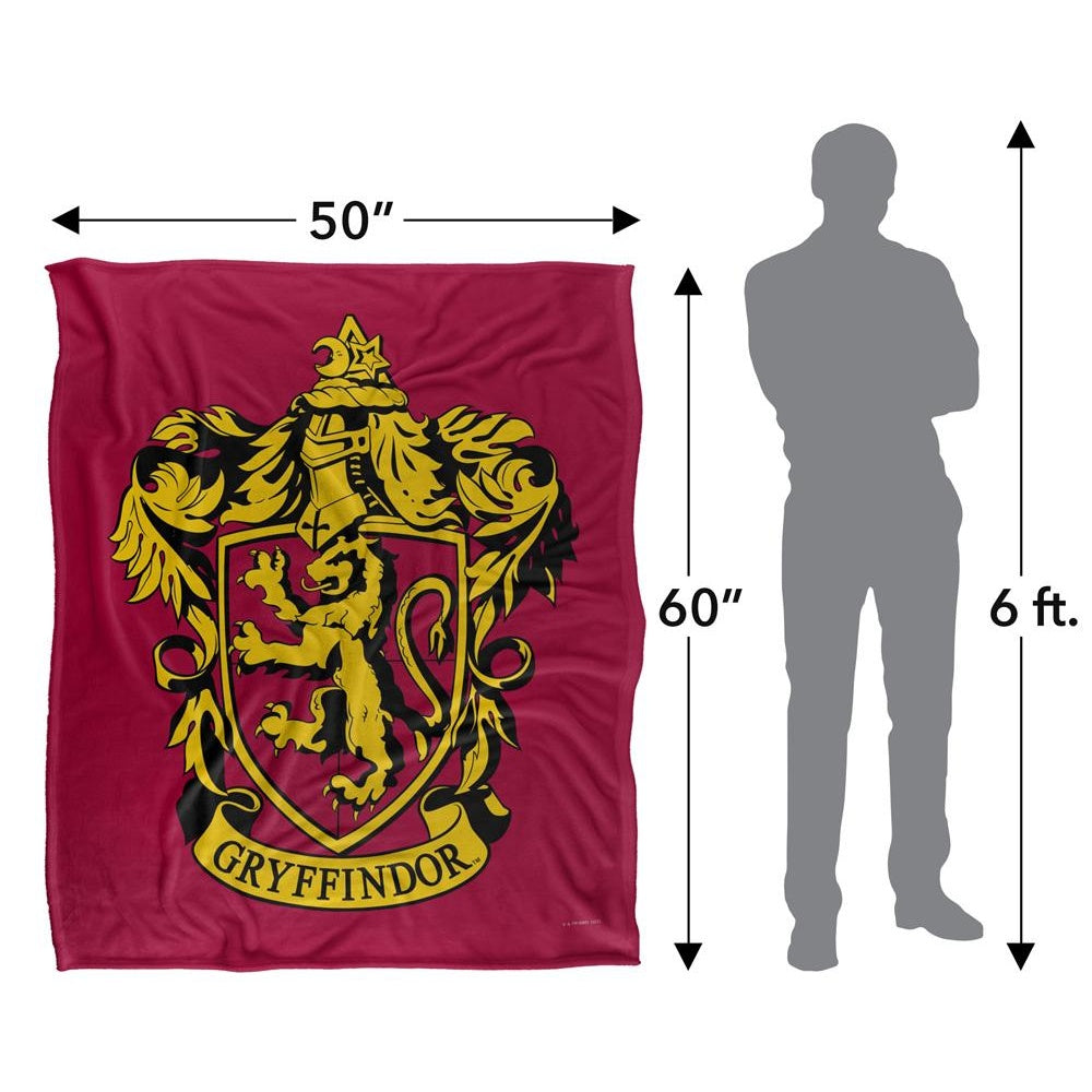 Multicoloured - Pack Shot - Harry Potter Gryffindor Crest Blanket