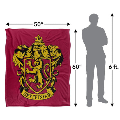 Multicoloured - Pack Shot - Harry Potter Gryffindor Crest Blanket