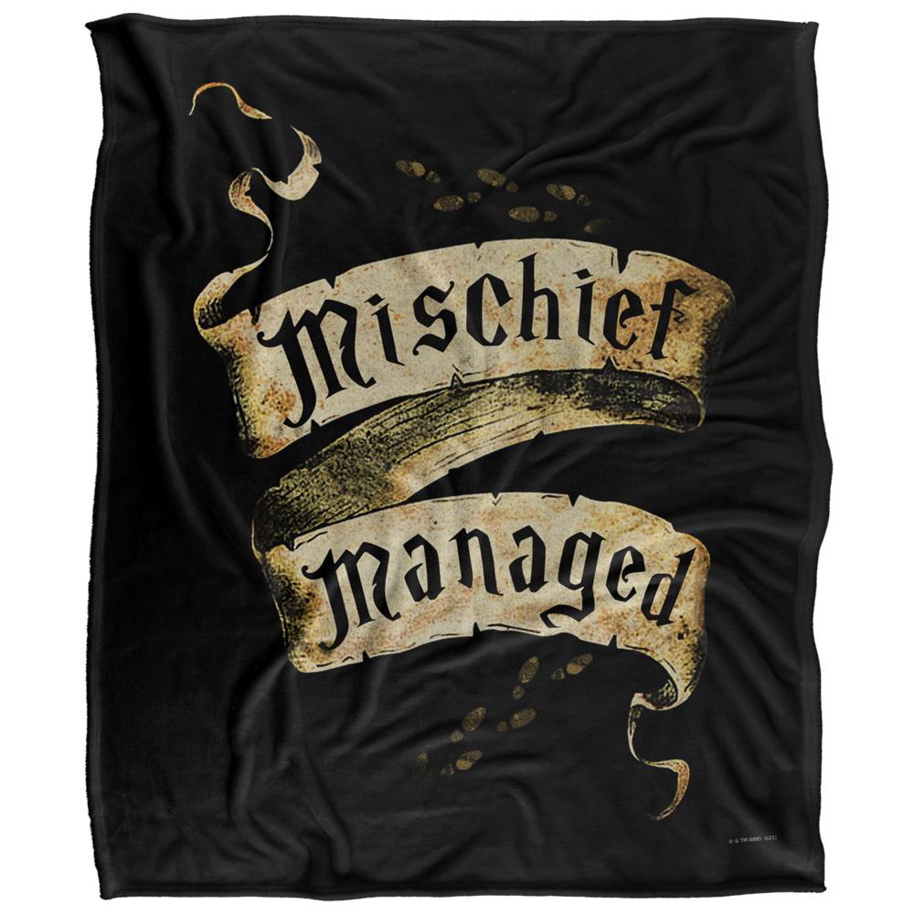 Multicoloured - Back - Harry Potter Mischief Managed Scroll Blanket