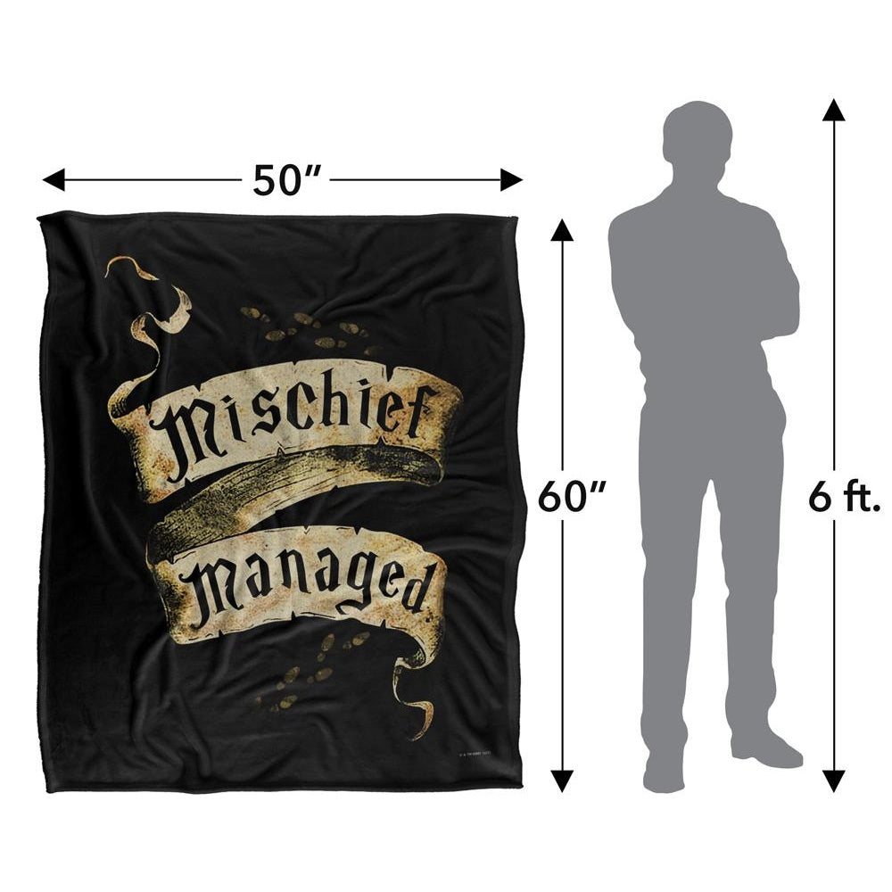 Multicoloured - Pack Shot - Harry Potter Mischief Managed Scroll Blanket