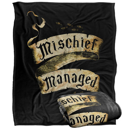 Multicoloured - Front - Harry Potter Mischief Managed Scroll Blanket
