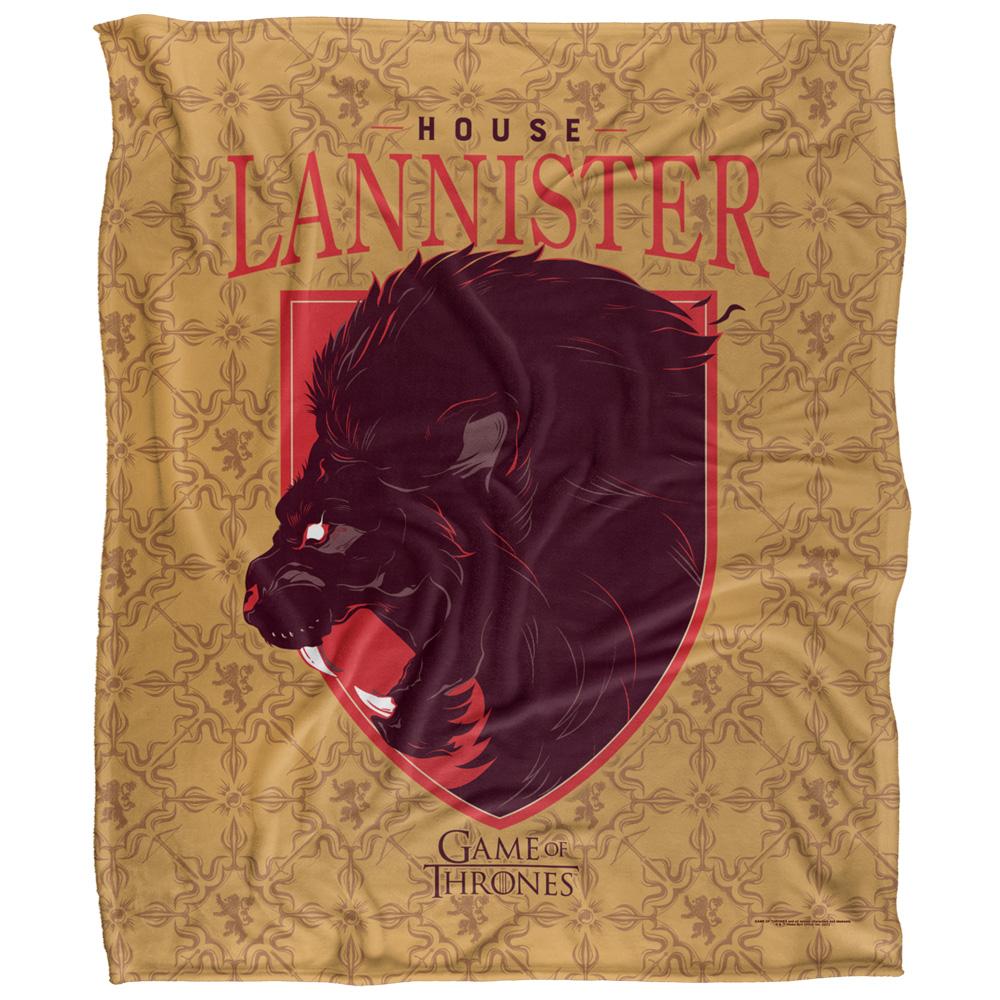 Multicoloured - Back - Game Of Thrones House Lannister Blanket