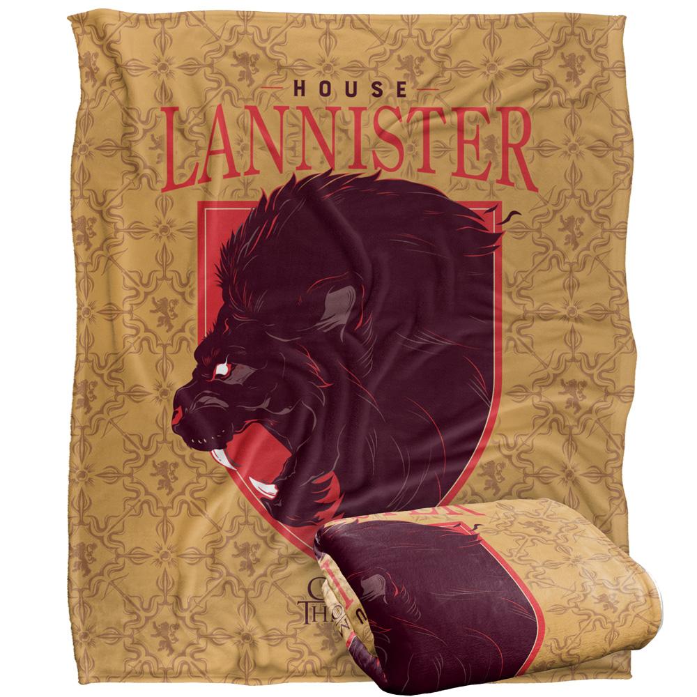 Multicoloured - Front - Game Of Thrones House Lannister Blanket